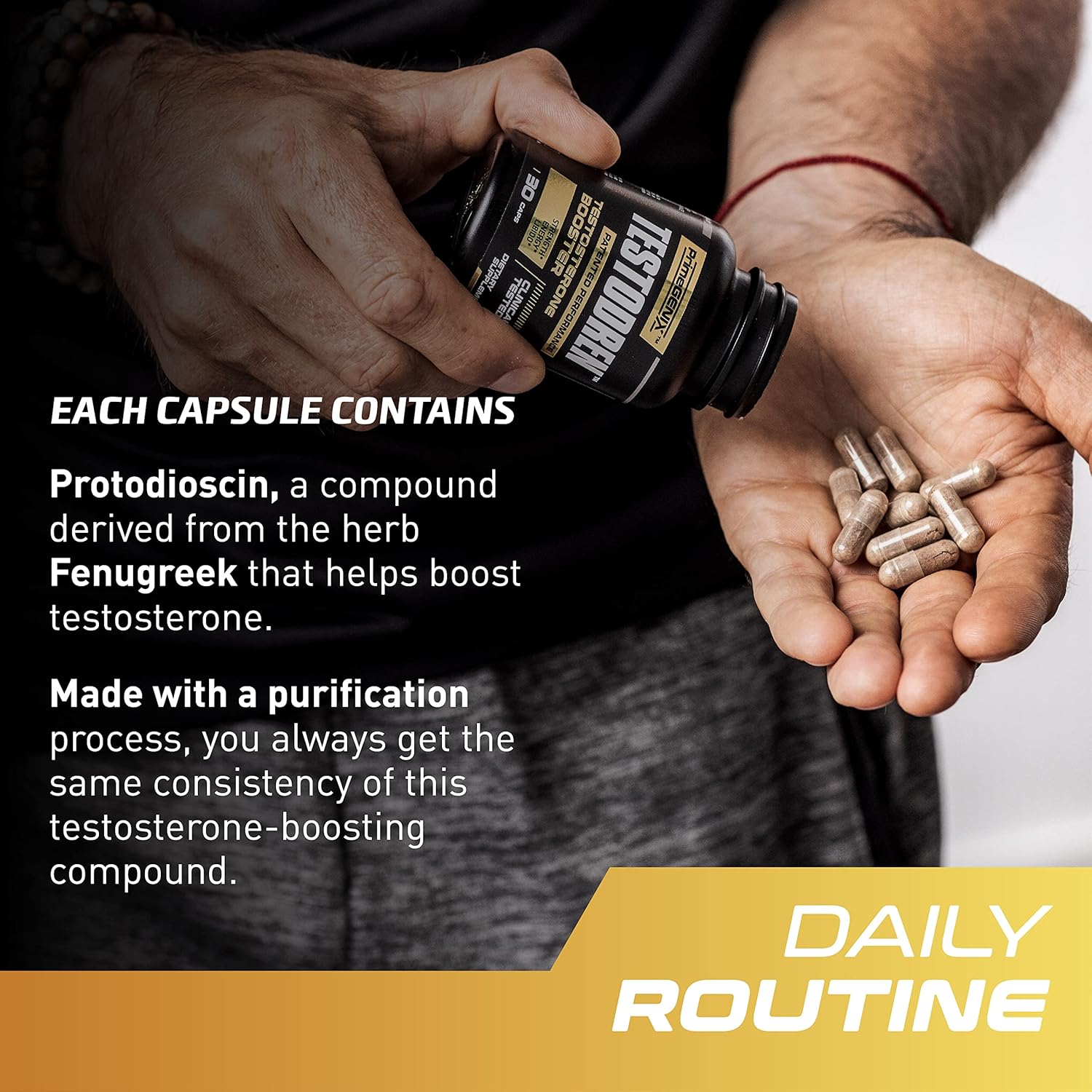 Testodren Advanced Testosterone Booster for Men | Natural Stamina, Endurance, Energy & Strength Enhancing Supplement | Lean Muscle Builder | Sports Nutrition Testosterone Booster
