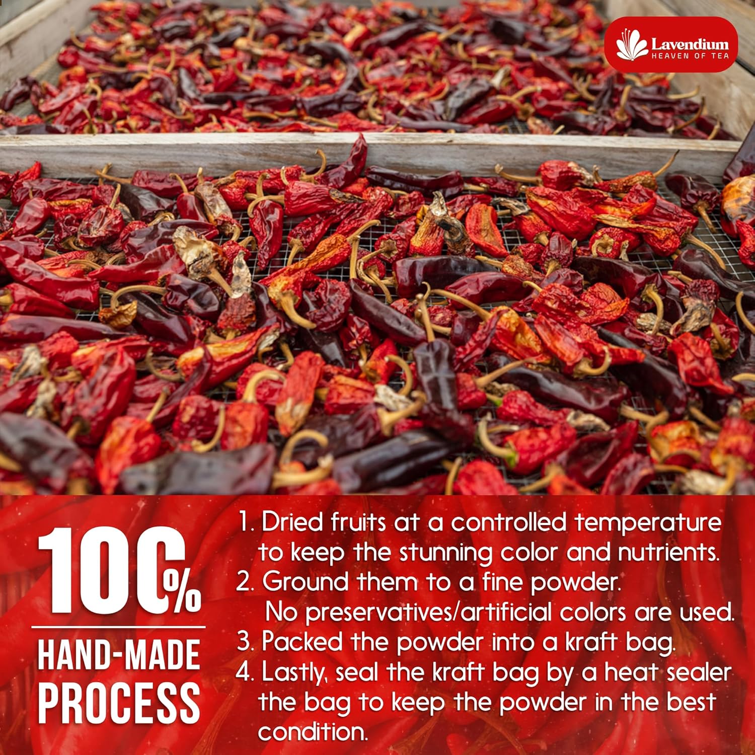 Lavendium, Premium 1.56 lbs Cayenne Pepper Powder– Pure Ground Red Pepper, Bold and Spicy Flavor