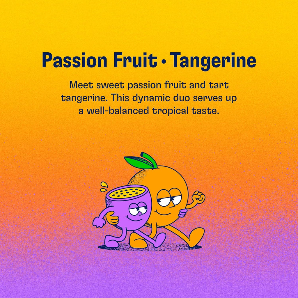 Health-Ade Passion Fruit-Tangerine Kombucha, Organic Drink, 12-Pack (11.5 Fl Oz Cans) – Fermented Tea with Probiotics, Non-GMO, Vegan, Gluten-Free