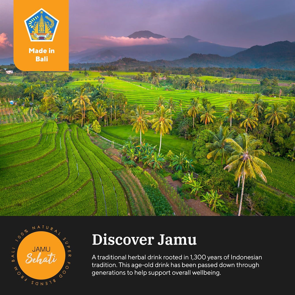 JAMUSEHATI Sleep, Natural Superfoods Blend from Bali, Containing Ginger, Nutmeg, Cinnamon and Star Anise, Pack of 3 Sachets