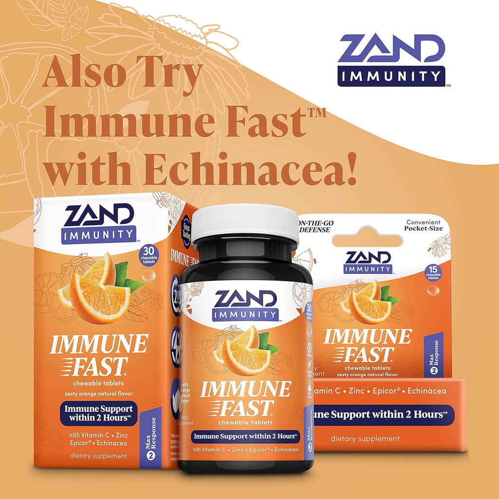 ZAND Elderberry Zinc Immunity Gummies with Vitamin C | Year-Round Immune Support for Children & Adults | 60ct, 30 Serv. (Pack of 2)