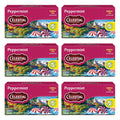 Celestial Seasonings Peppermint Herbal Tea, Caffeine Free, 20 Tea Bags Box (Pack of 6)