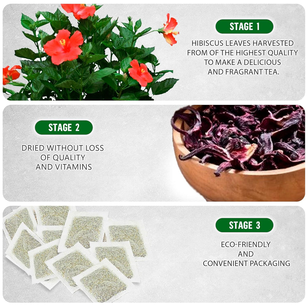 TeaDreamTea Hibiscus Tea Bags | 300 Bleach-Free Tea Bags | Caffeine Free | Dried Hibiscus Flowers | Hibiscus Flower Tea | Dried Flower Tea | Herbal hibiscus