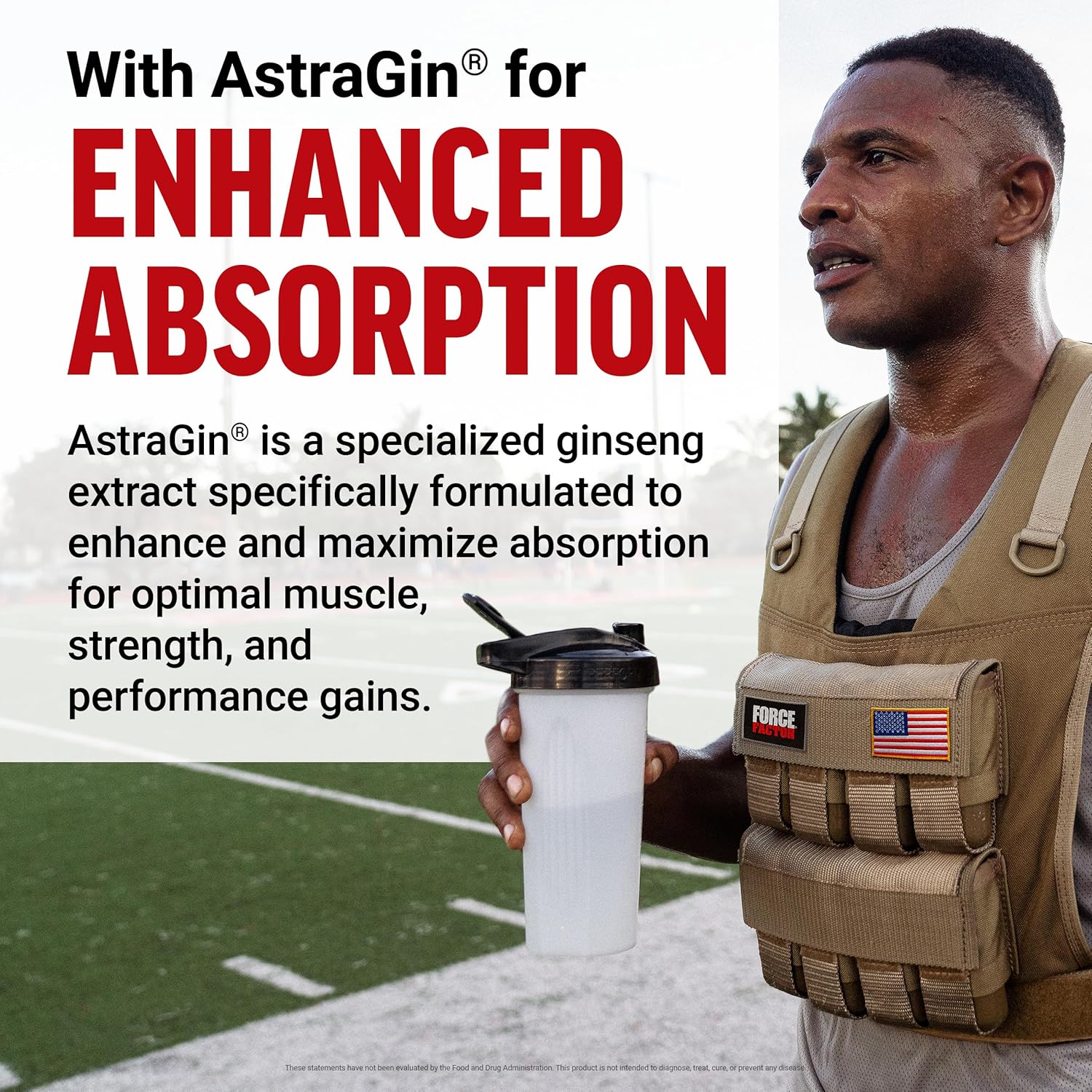 Force Factor Creatine HMB Powder, 5g Creatine Monohydrate + 3g myHMB for Muscle Growth, Strength, Energy & Recovery, with AstraGin for Enhanced Absorption, Unflavored, 30 Servings