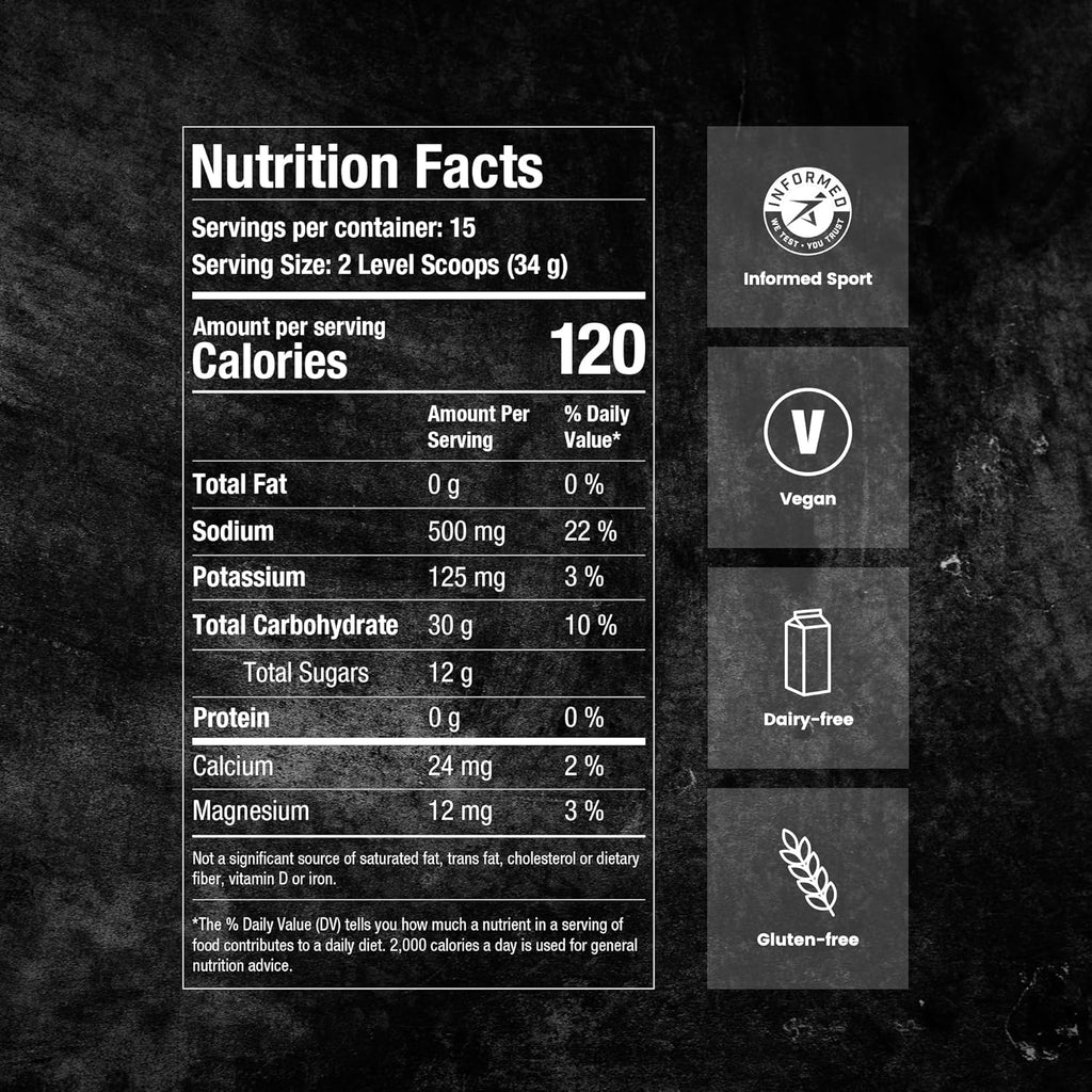 Precision Fuel PF 60 Carb & Electrolyte Drink Mix Powder for Hydration & Energy - Endurance Sports Nutrition, Vegan, Hypotonic - 60g Carb, 1000mg Sodium per Litre - Mild Citrus Flavor, 5-Pack