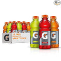 Gatorade Thirst Quencher Sports Drink, Variety Pack, 20oz Bottles, 12 Pack, Electrolytes for Rehydration