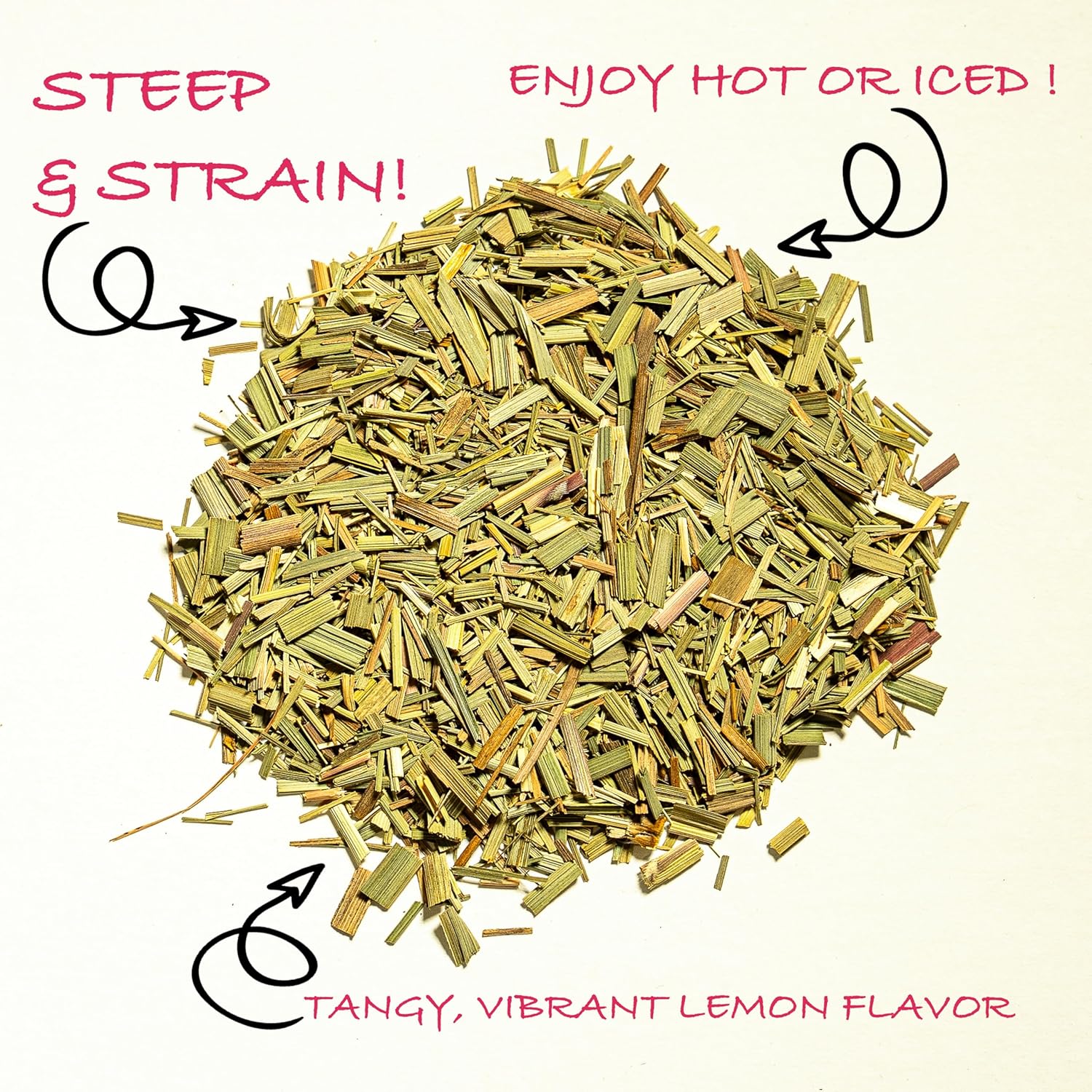 Worldwide Botanicals Organic Lemon Grass Leaves – 7oz - Loose Leaf - Cut and Sifted – 100% pure Cymbopogon citratus - Zacate de limon - Resealable Bag for Freshness - Perfect for Cooking and Tea