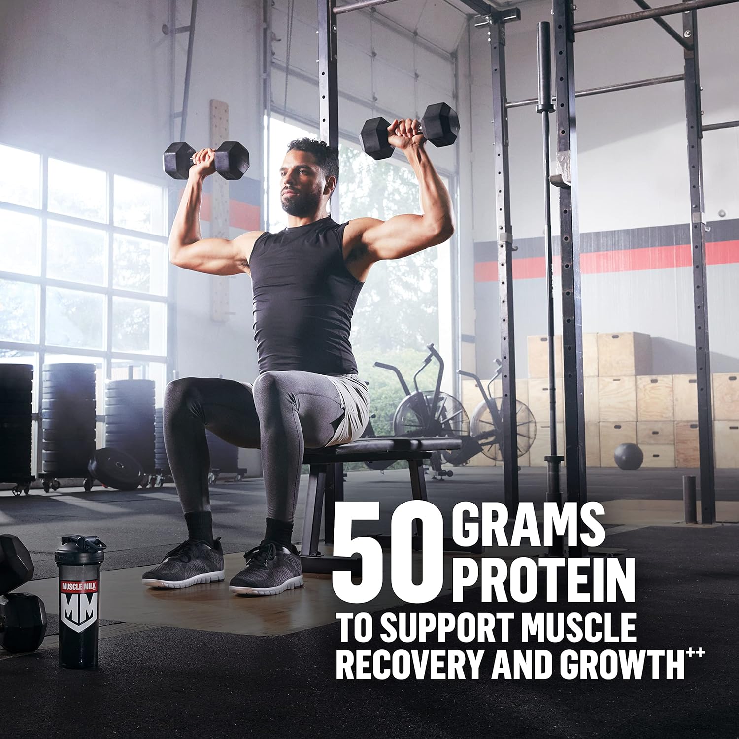 Muscle Milk Pro Series Protein Powder Supplement, Intense Vanilla, 5 Pound, 28 Servings, 50g Protein, 3g Sugar, 20 Vitamins & Minerals, NSF Certified for Sport, Workout Recovery, Packaging May Vary