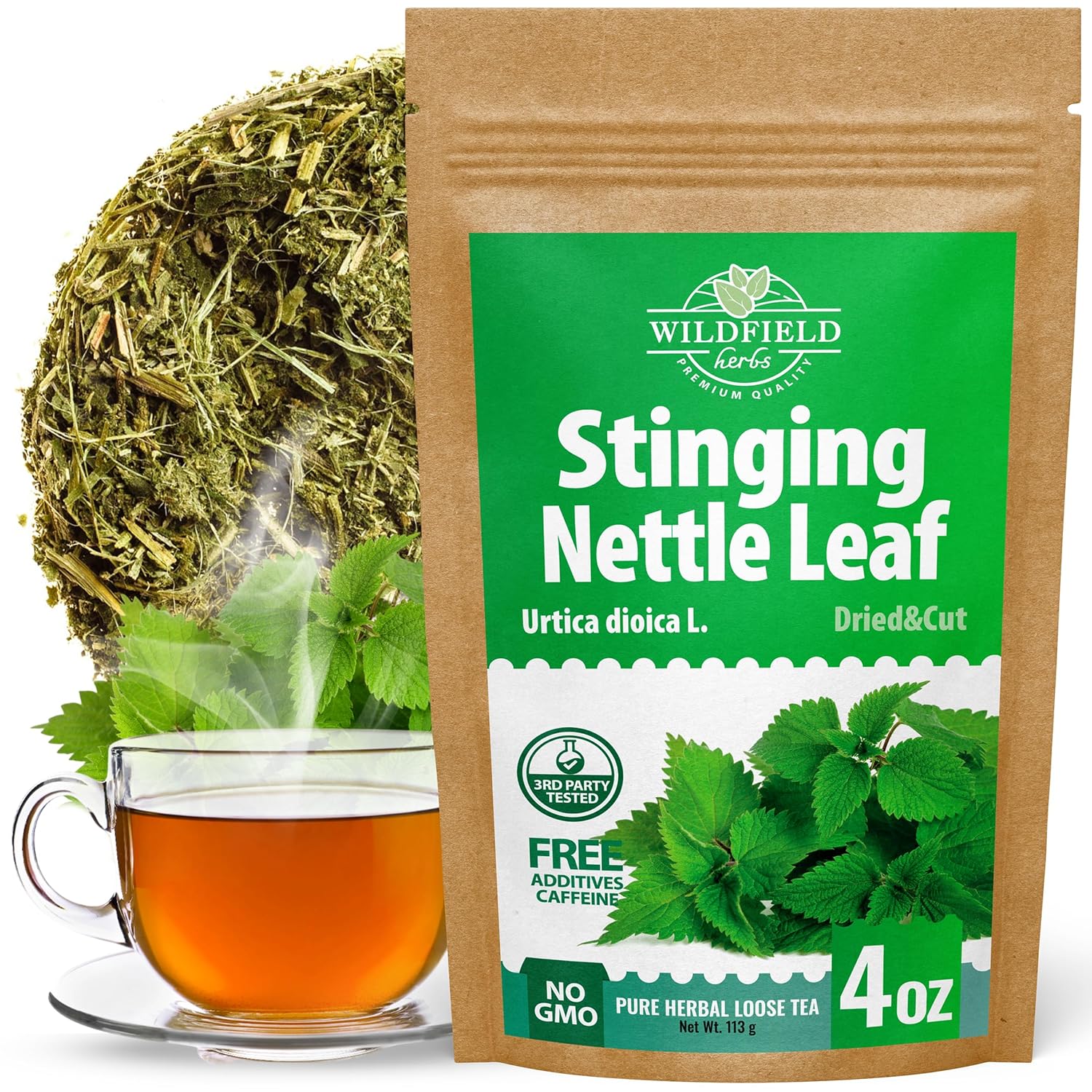 4 oz. Dried Nettle Leaf Tea Ortiga Planta Nettle Herb Bulk Stinging Nettle Leaf Herb Tea (Urtica dioica) - 113g Stinging Nettle Leaves Herbal Tea ortiga verde te