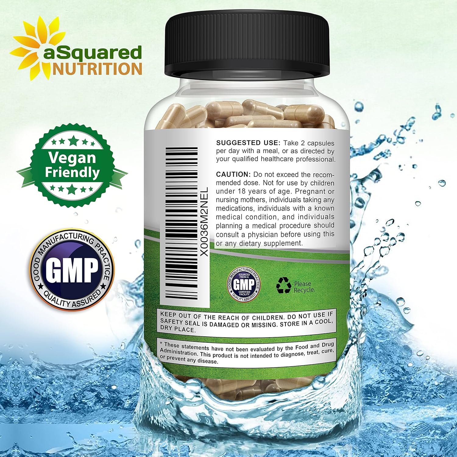aSquared Nutrition Shilajit 1000mg - 120 Capsules - Pure Shilajit Extract Supplement and Powder Complex Pills - Natural Humic & Fulvic Acid & Trace Minerals - Alternative to Resin & Drops