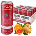 NEORON - Brain Armor, Focus & Memory Support, Sugar‐Free Nootropic Drink, Vegan (Pack of 12, Ginger Kick, Orange & Grapefruit)
