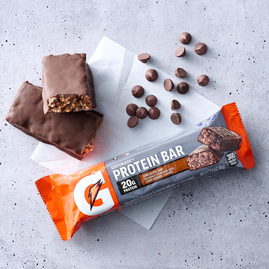 Gatorade Whey Protein Bars, Variety Pack, 2.8 oz bars , 18 Count (Pack of 1)