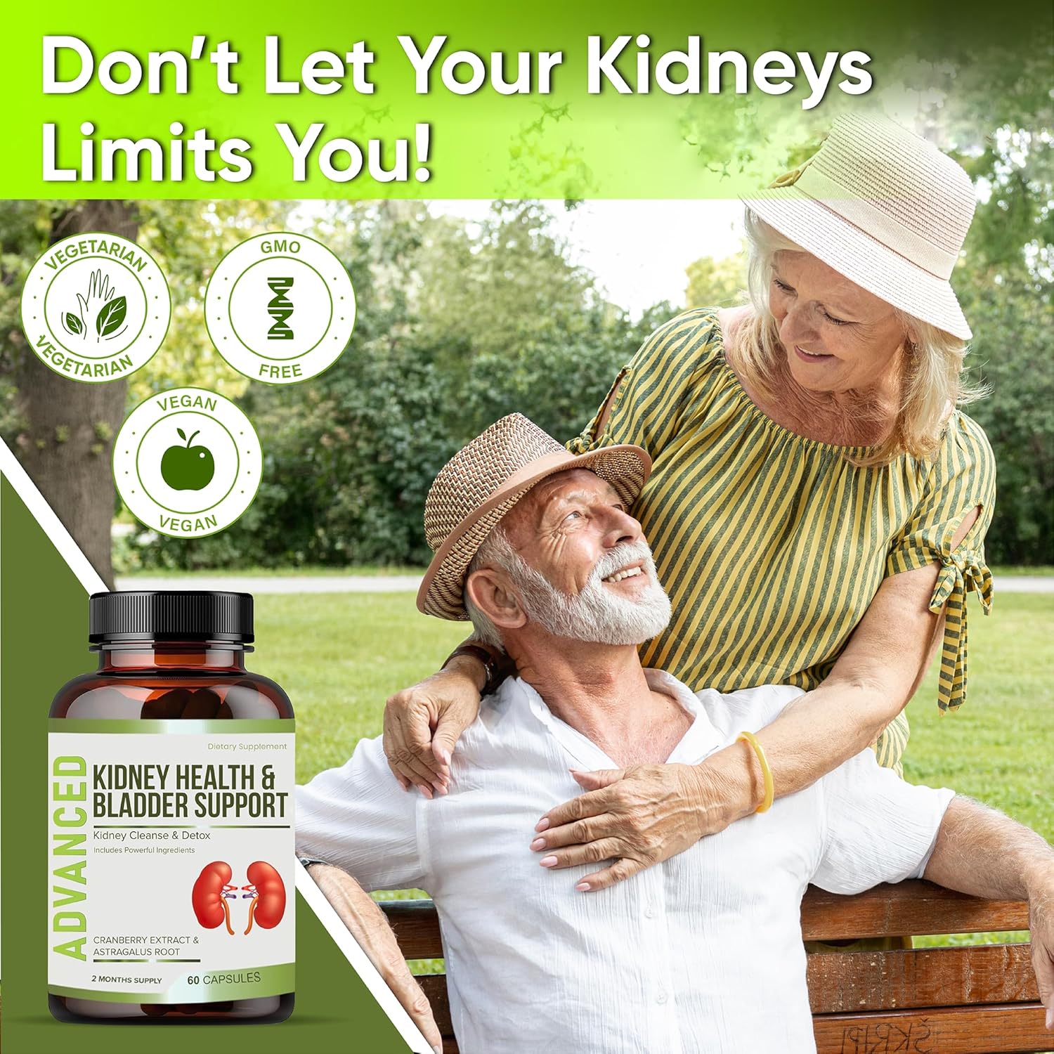 NutraPro Kidney Cleanse Detox & Repair and Bladder Support- Kidney Support Supplement for Kidney Restore with Chanca Piedra,Cranberry, Juniper Berries for Detox and Bladder Health.60 Day Supply.