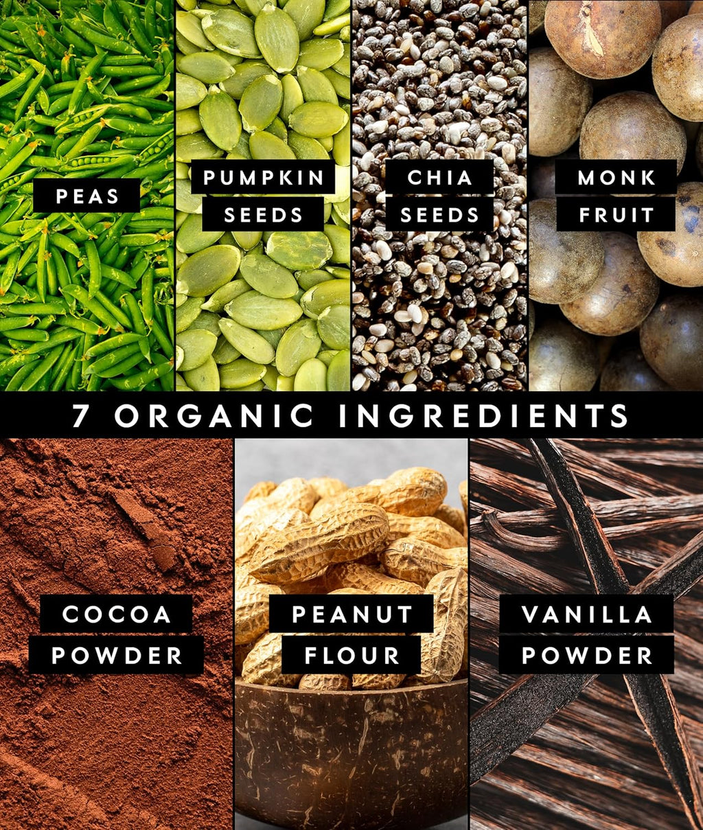 Truvani Vegan Pea Protein Powder | Chocolate Peanut Butter | 20g Organic Plant Based Protein | 1 Serving | Keto | Gluten & Dairy Free | Low Carb | No Added Sugar