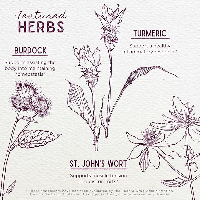 WishGarden Herbs Deep Recovery - Natural Herbal Muscle, Tissue & Joint Support Supplement with Turmeric Curcumin, Addresses Root Cause of Lingering Issues & Promotes Healthy Inflammatory Response, 4oz