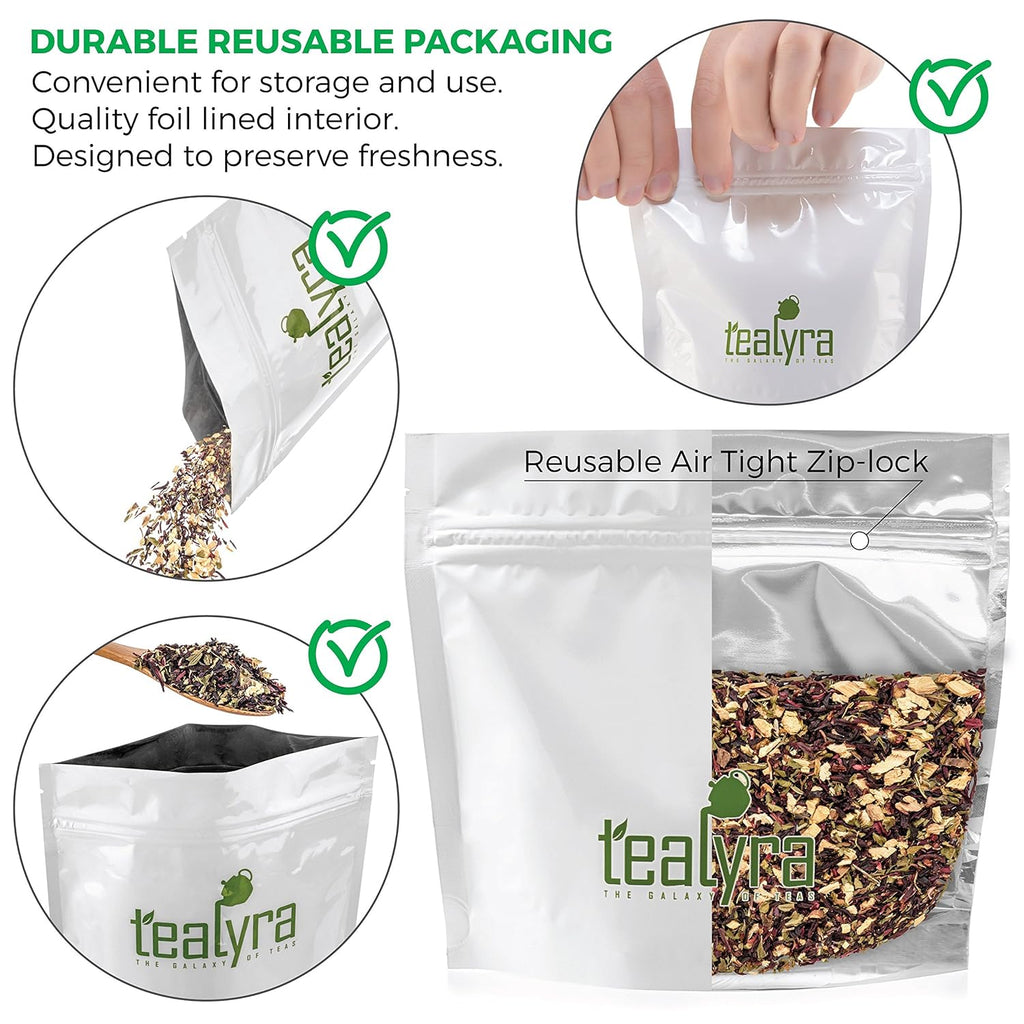 Tealyra - Flat Belly Detox - Fennel - Peppermint - Hibiscus - Wellness Herbal Loose Leaf Tea - Cleanse Tea - Caffeine Free - All Natural - 112g (4-ounce)