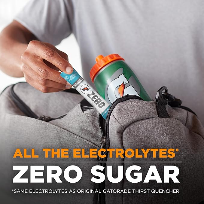 Gatorade G Zero Powder, Fruit Punch Variety Pack, 0.10oz Individual Packets - 10 Count (Pack of 5)