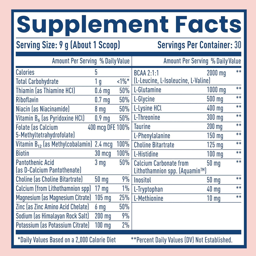 NativePath Native Hydrate, Zero Sugar, Electrolytes Powder with BCAAs, Mixed Berry Hydration, Keto & Paleo Friendly, 30 Servings