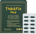 Thik&Fix Plus Natural Hair Nutrition Supplement for Men & Women with Saw Palmetto Oil, Vitamin B5 & E, Zinc, Biotin, Nourishes Scalp & Support Hair Growth for a Thicker, Fuller Look, 60 Softgels