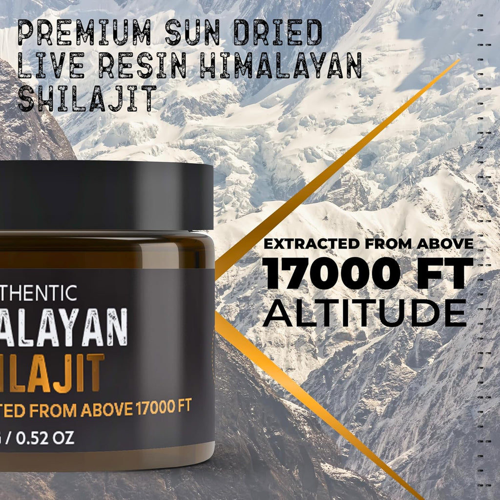 NutroTonic® Authentic Himalayan SHILAJIT® | 60 Days Sun Dried Organic Most Potent Premium Resin | Lab Tested for Safety | Natural Source of Fulvic Acid +86% & Humic Acid +10%