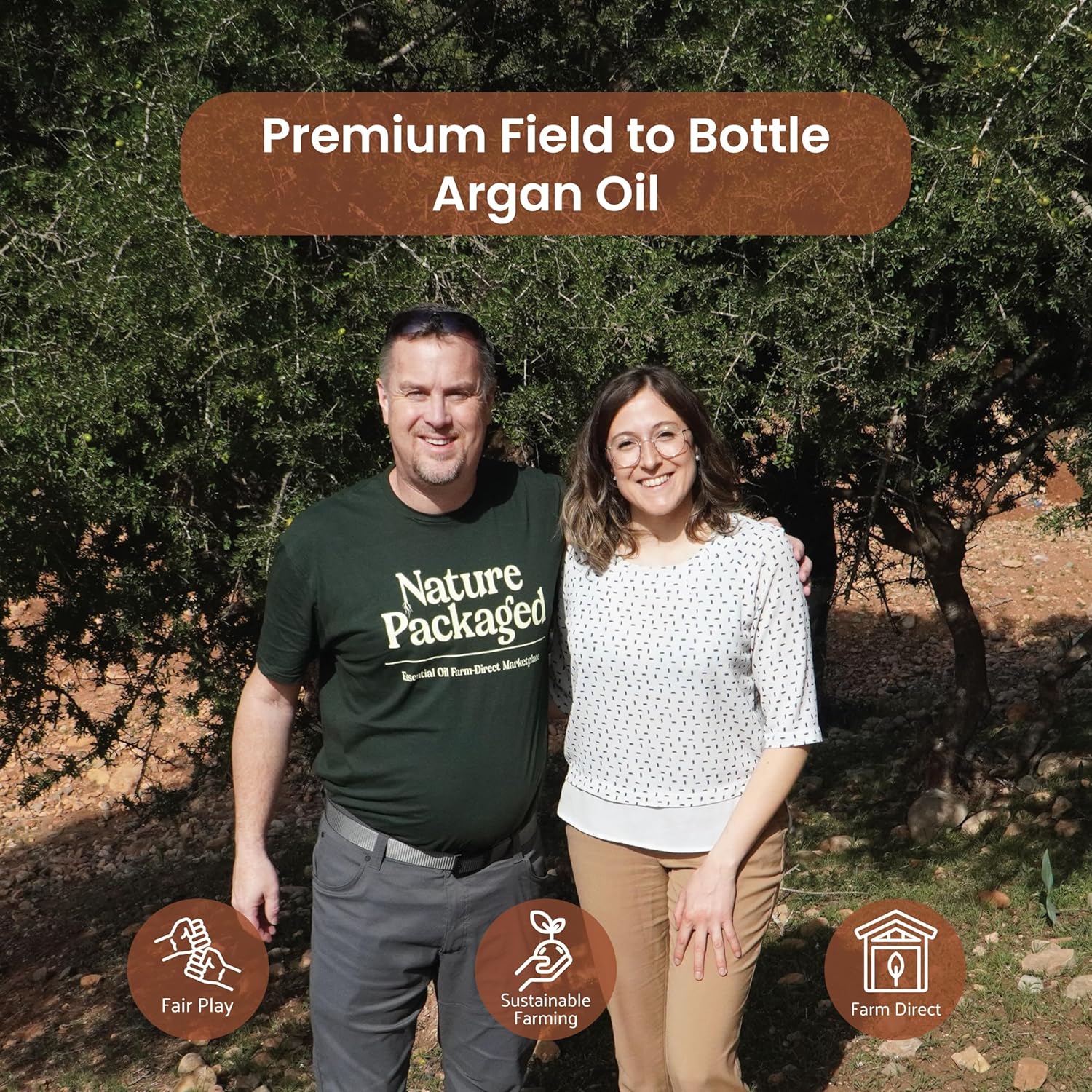 Argan Oil - By EIR Argan Oil of Morocco - Argan Oils for Hair, Face, Body and Skin - Moroccan Hair Oil Hair Growth (8oz)