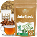50 Bags Dried Anise Seeds Anaise Seeds Herb Tea (Pimpinella Anisum) - 50 Count 1,5 g Bags Anise Seed Herbal Tea Semilass De Anis