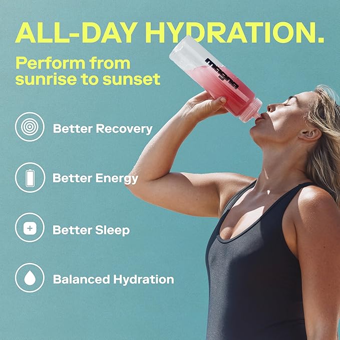 MAGNA Electrolytes Powder Drink Mix Bundle – Lemon Lime & Watermelon Lime Flavors, 56 Servings | Hydration, Energy & Focus Support with Magnesium L-Threonate, Sodium, Potassium, Vitamin D, B6 & B12