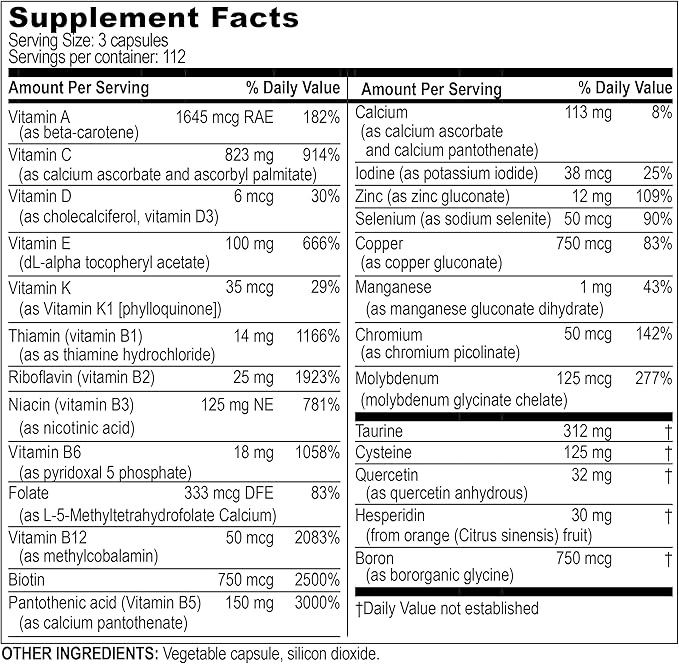Life Enhancement Radical Shield | 28 Vitamins, Minerals, Antioxidants & More | 112 Servings