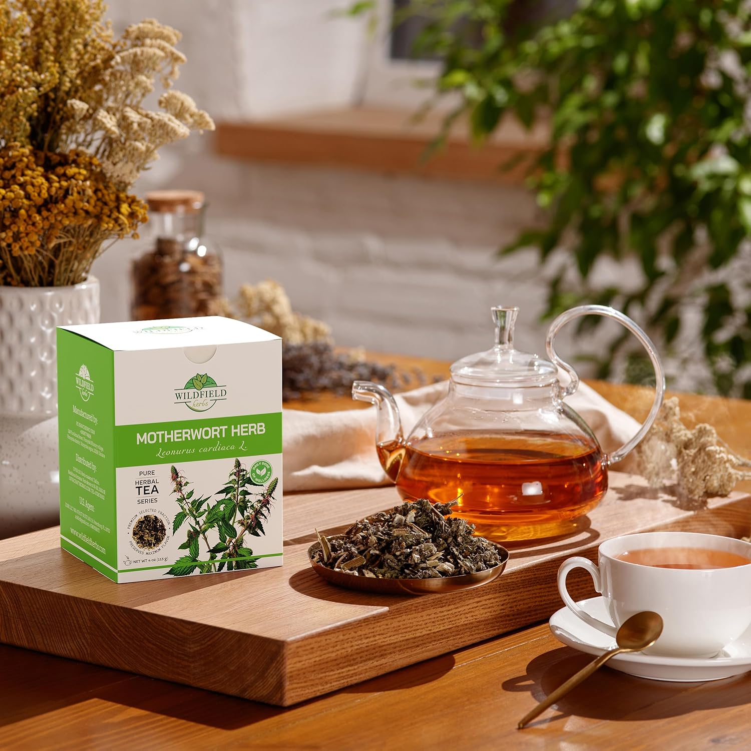 4 oz. Motherwort Tea Dried Motherwort Herb Tea (Leonurus Cardiaca) - 113g Leonurus Cardiaca (Cola De León)