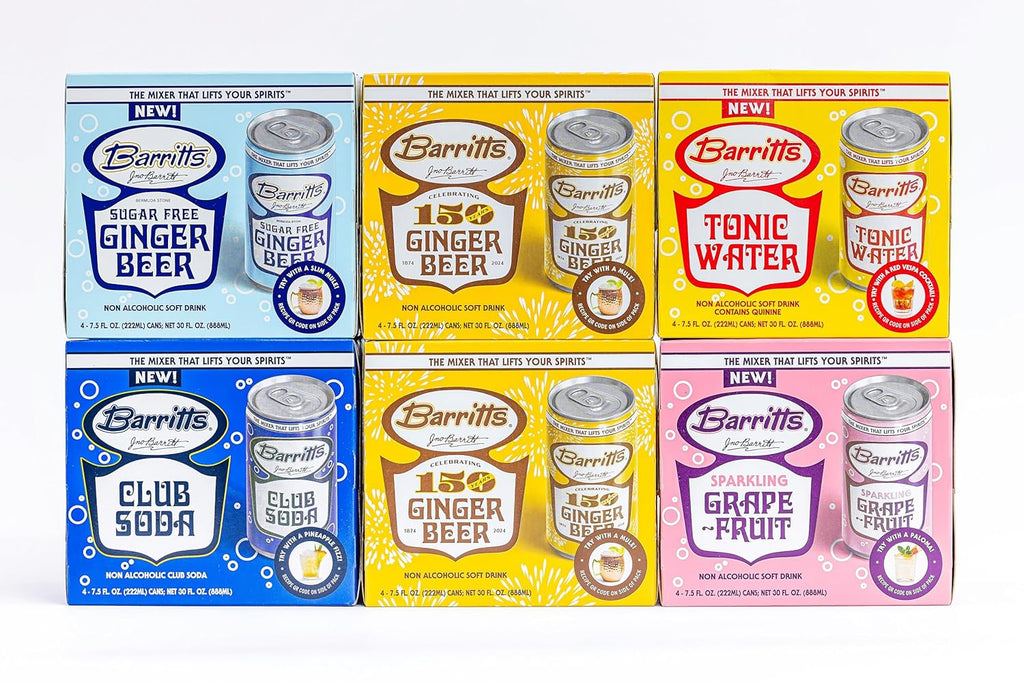 Barritt's Mixers - Double Ginger Beer Mixer Set, Non-Alcoholic Soda Cocktail Mixer, 7.5 fl oz Cans, 24 Pack, Mini