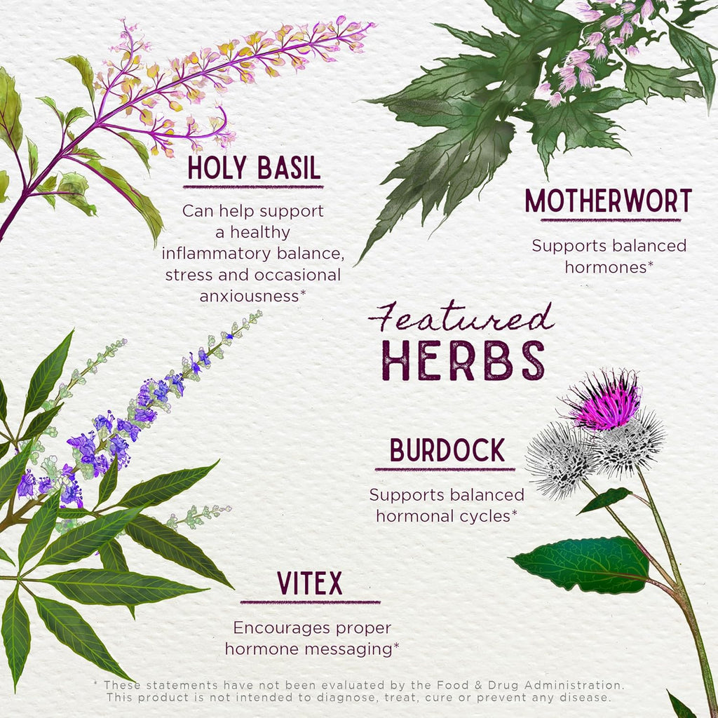 WishGarden Herbs Cycle Vitality I Follicular Phase - Plant-Based Herbal Supplement w/Vitex & Black Cohosh, Supports Optimal Estrogen Levels & Encourages Healthy Menstrual Cycles & Liver Function, 4oz
