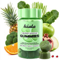 Kiala Nutrition Super Greens Gummies with 11x Organic Greens, Pre, Post & Probiotics, Antioxidants Superfood Gummy Fiber Supplement Supports Gut Health & Digestion, Dairy Free, Vegetarian, 60 Gummies