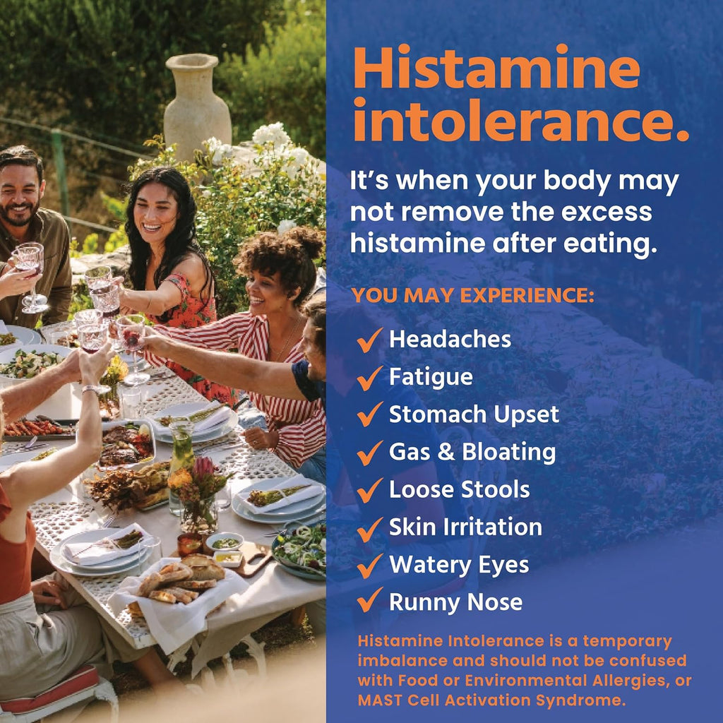 HISTAsolv Extra Strength DAO Enzyme Supplement for Histamine Food Intolerance - Eases Digestive Discomfort - Patented Tech - Made in Austria - 10 Pack