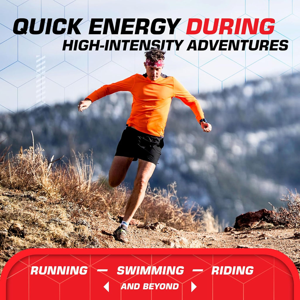 CLIF BLOKS - Orange Flavor with Caffeine - Energy Chews - Non-GMO - Plant Based - Fast Fuel for Cycling and Running - Quick Carbohydrates and Electrolytes - 2.12 oz. (18 Count)