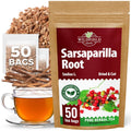 50 Bags Sarsaparilla Root Tea Herbal Tea (Smilax glabra) - 50 Count 1.5g Bag Sasperella Root Herb Tea raíz de zarzaparella