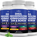 NEW AGE DHEA Supplement - Pregnenolone for Men & Women with DIM, Ashwagandha, Boron, Calcium, Magnesium, Zinc, Vitamin D3 5000iu - Support Capsules - 180 Count