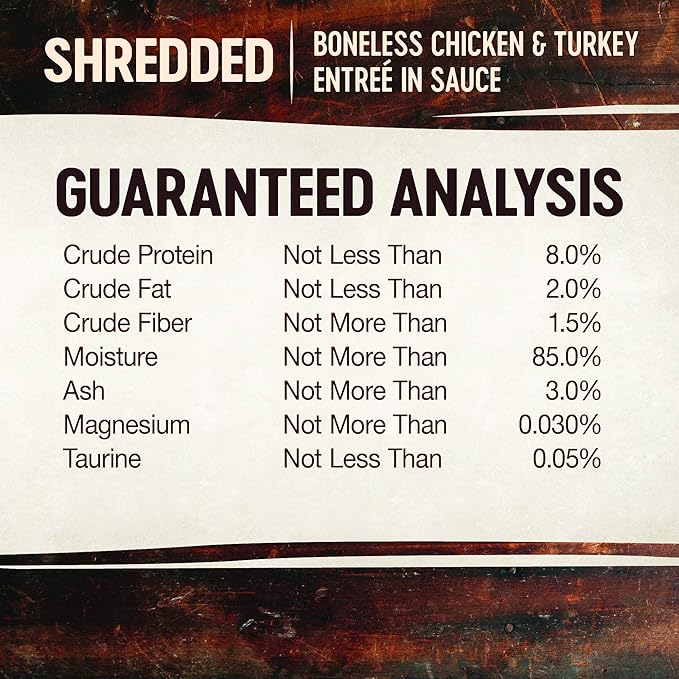 Wellness CORE Signature Selects Shredded Adult Wet Cat Food, Natural, Protein-Rich, Grain Free, 2.8 Ounce, 12 Pack (Chicken & Turkey)