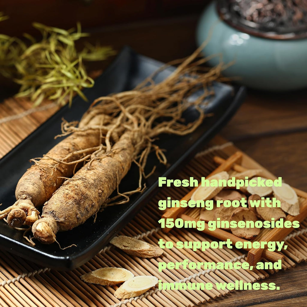Korean Red Panax Ginseng Root Extract, 7,500mg Serving, 240 Softgels – 150mg Active Ginsenosides