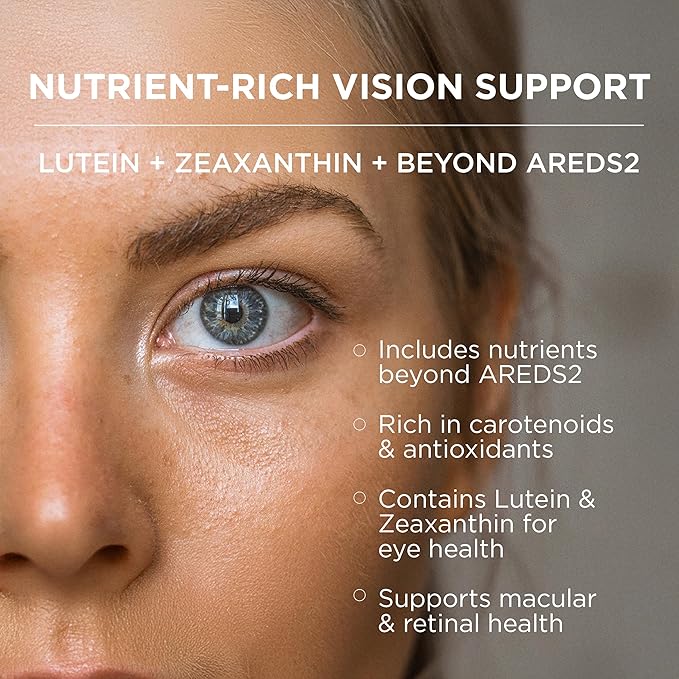 EyeScience Macular Health Formula Advanced Ocular Vitamin - Containing Lutein, Zeaxanthin, Billberry, & Vitamins C, D, E, & B6 (30 Day Supply)