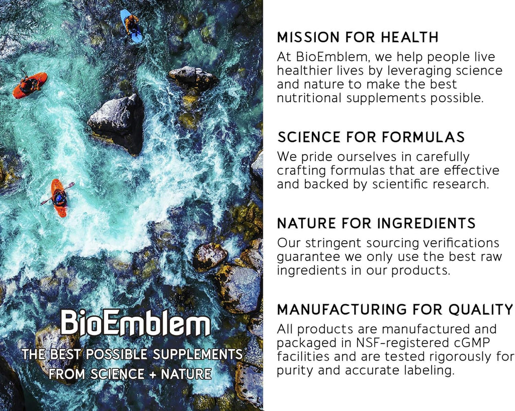 BioEmblem Turmeric Curcumin Supplement with BioPerine | Joint Support & Heart Health | with Organic Turmeric Powder & 95% Curcuminoids Extract | California Made, Non-GMO, 150-Day Supply