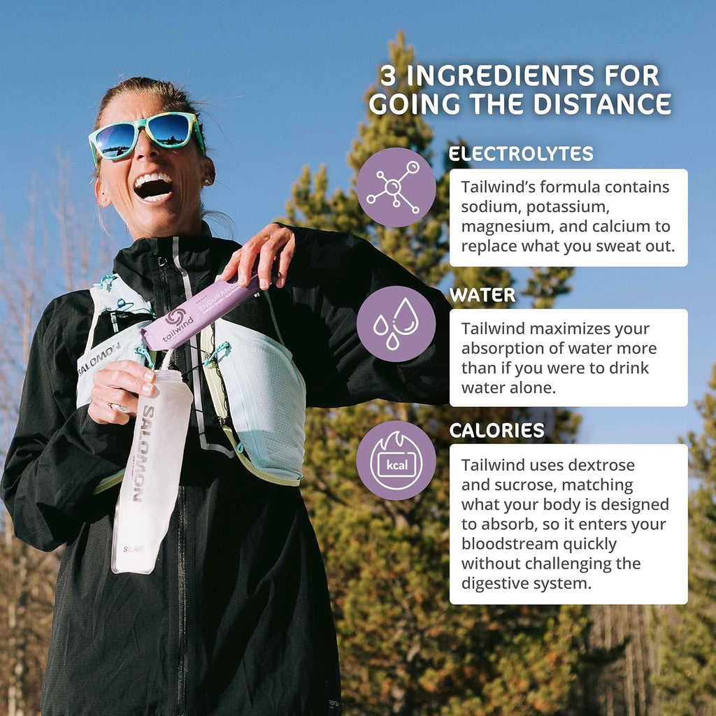 Tailwind Nutrition Endurance Fuel, Sports Drink Powder Single Serving with Electrolytes, Non-GMO, Free of Soy, Dairy, and Gluten, Vegan-Friendly, Grape, Pack of 12